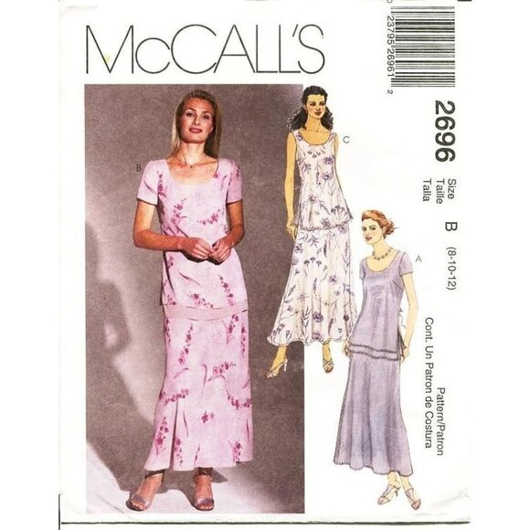 McCall's Sewing Pattern 2696 Misses Petite Top Skirt Size 10-14 - Picture 1 of 2